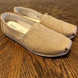 Toms Alpargata Natural Burlap size 9